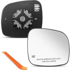 SNEMEEY Driver Side Mirror Replacement for Dodge Grand Caravan 2008-2020, Chrysler Town Country 2008-2016, RAM CV 2012-2015, 2009-2014 VW Routan Left Side Mirror Glass Power Heated 68026177AB