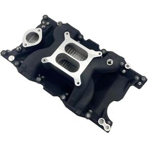 Air Gap Intake Manifold for 1967-2003 Small Block Chrysler Mopar 318 340 360 BLACK