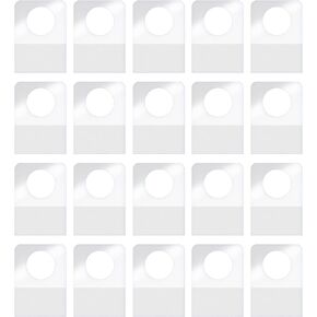 AIEX 7/8" X 1-1/4" Hang Tabs Round Hole, 300pcs Clear Sticky Hanging Tabs for Products Hanging Tabs with Adhesive Ultra Strong Adhesive Display Tags for Sale Items Store Retail Display