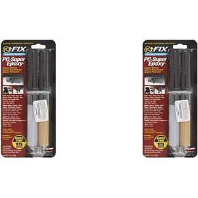 منتجات الكمبيوتر الشخصي، معجون لاصق PC-Super Epoxy، حقنة مزدوجة بوزن 1 أونصة، شفافة 16619 in Kuwait