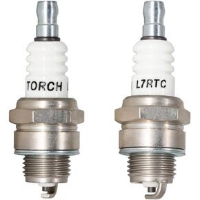 PK2 TORCH L7RTC Spark Plug Replace for NGK 6703 BPMR7A Spark Plug, for Champion 859/RCJ7Y 863/RCJ8Y Spark Plug, for BOSCH WSR5F 7547/WSR6F Spark Plug, for DENSO 6043 W22MPR-U Spark Plug, OEM