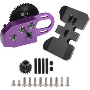 yoeannity 1/10 Transmission Scx10 RC Crawler Transmission Scx10 II Transmission LCG Chassis Transmission 2Low Transmission Overdrive Gearbox with Overdrive Gear for 1/10 RC Crawler SCX10 II (Red)