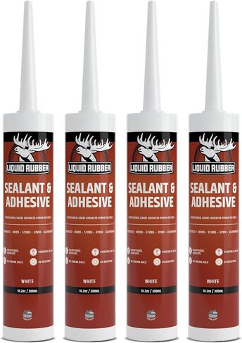 Liquid Rubber Caulk - Hybrid Adhesive and Protective Sealant, White, 1 Pack in Saudi Arabia