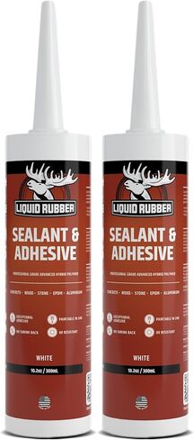 Liquid Rubber Caulk - Hybrid Adhesive and Protective Sealant, White, 1 Pack in Saudi Arabia