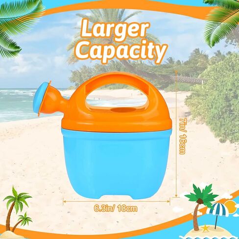 4 Packs Watering Can Garden Equipment Toy Sand Toys Interesting Plastic Watering Can Plant Garden Watering Can Toys Bath Toys for Girls and Boys Gardening Beach Tools, 3 Colors in Saudi Arabia