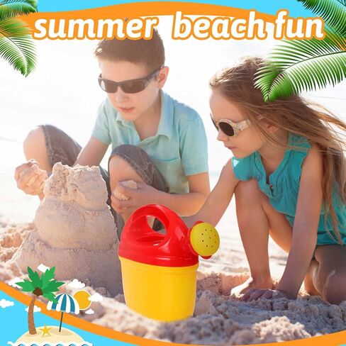 4 Packs Watering Can Garden Equipment Toy Sand Toys Interesting Plastic Watering Can Plant Garden Watering Can Toys Bath Toys for Girls and Boys Gardening Beach Tools, 3 Colors in Saudi Arabia