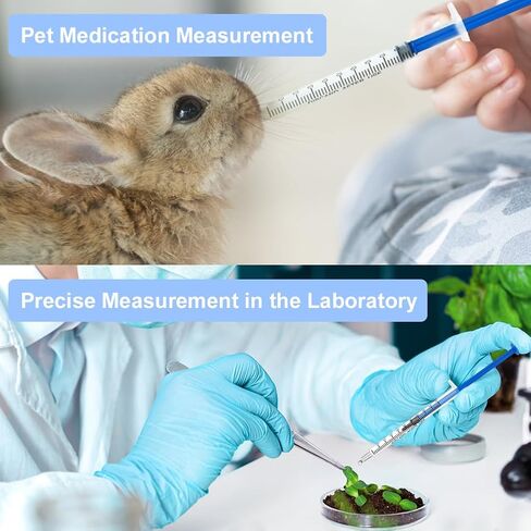 محاقن بلاستيكية من OFFCUP، 50 قطعة حقنة بدون إبرة، حقنة قياس سائل 1 مل مع طرف منزلق Luer لإعادة تعبئة وقياس السوائل، تجربة مختبرات علمية، تغذية الحيوانات الأليفة (بدون إبرة) in Kuwait