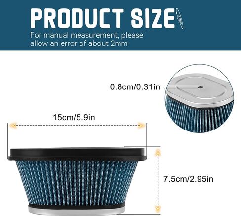 Blaster 200 Air Filter 2XJ-14451-00-00 for Yamaha YFS200 YFS 200 1988-2006 Breeze 125 YFA125 YFA1 1989/1991-2004, Grizzly 125 YFM125 2004-2013, Raptor 125 250 YFM125R YFM250R in Kuwait
