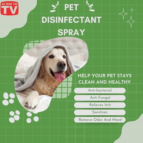 VoilaVe Pure Hypochlorous Acid Spray for Dogs, Cats | Pet Spray for Itchy, Irritated Skin, Allergy, Rashes | Supports Hydration, and Reduce Odor - 16 Oz Large Size in Saudi Arabia