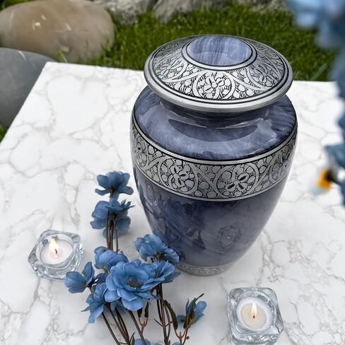Cremation Urn for Adults - Funeral Ashes Container - for Men and Women up to 200lbs - Handcrafted in Saudi Arabia