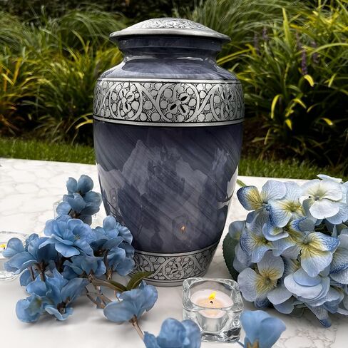 Cremation Urn for Adults - Funeral Ashes Container - for Men and Women up to 200lbs - Handcrafted in Saudi Arabia