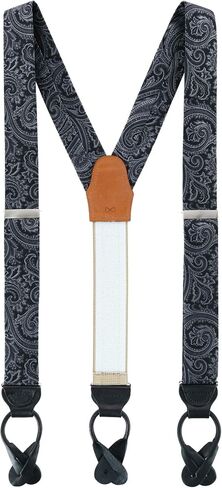 Trafalgar Men's Sobee Silk Button End Braces (Suspenders) in Saudi Arabia