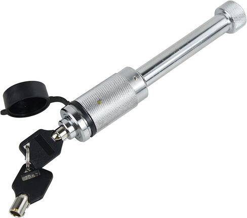 TOPTOW 63520 Trailer/RV Hitch Lock, 5/8 inch Locking Pin Dia, 3-1/2 inch Span, Fits for Class 3, 4, 5 Receiver in Kuwait