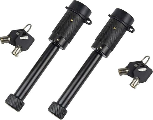 TOPTOW 63520 Trailer/RV Hitch Lock, 5/8 inch Locking Pin Dia, 3-1/2 inch Span, Fits for Class 3, 4, 5 Receiver in Kuwait