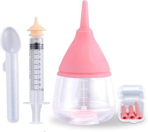 Kitten Bottle Feeding Kit,Puppy Bottles for Nursing Puppy Milk, Anti-Choking Puppy Feeder Design,Suitable for All Kinds of Puppies, Kittens and Other Small Animals (Pink) in Saudi Arabia