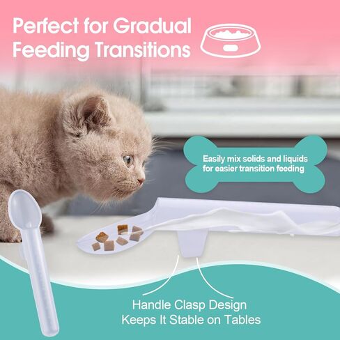 Kitten Bottle Feeding Kit,Puppy Bottles for Nursing Puppy Milk, Anti-Choking Puppy Feeder Design,Suitable for All Kinds of Puppies, Kittens and Other Small Animals (Pink) in Saudi Arabia