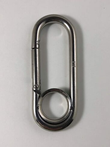US Stainless Stainless Steel 316 Spring Hook Long Type with Eyelet 1/4" (6mm) Marine Grade in Saudi Arabia