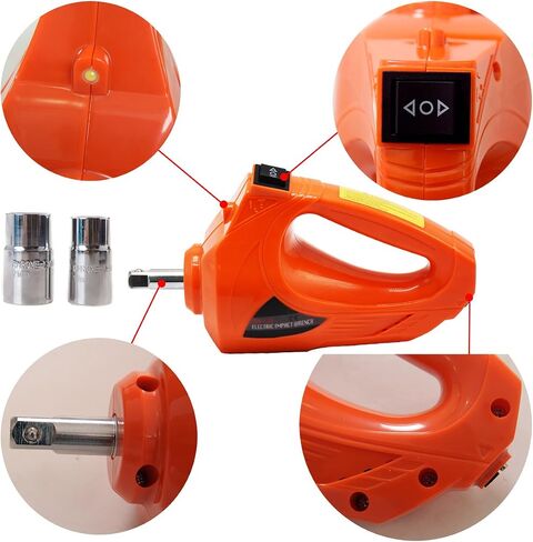 MarchInn 12V DC 5 Ton Electric Car Jack Kit 3 in 1 Hydraulic Floor Jack with Tire Inflator Pump LED Flashlight and Electric Impact Wrench Car Repair Tool Kit for Car SUV Truck Lift Tire Change in Saudi Arabia