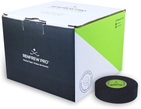 حزمة شريط Renfrew Pro Season، 20 لفة - مقابض عصا الهوكي Pro-Blade وشريط الشفرات أو شريط PolyFlex Shin Pads (كل لفة = 24 مم × 18 م، أسود) in Kuwait