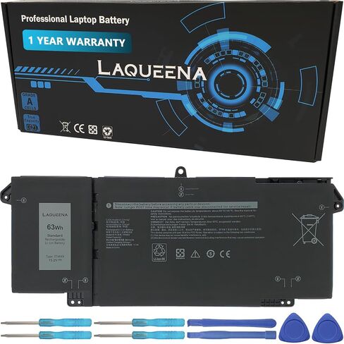 LAQUEENA G91J0 Laptop Battery Compatible with Dell Latitude 3320 3330 3420 3520 Inspiron 3510 3511 3515 3520 3525 3530 5320 5330 5410 5415 5418 5518 5430 5435 7415 7420 2-in-1 Vostro 5620 5625 in Saudi Arabia