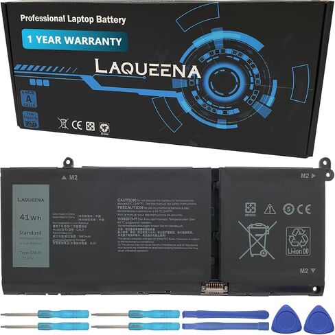 LAQUEENA G91J0 Laptop Battery Compatible with Dell Latitude 3320 3330 3420 3520 Inspiron 3510 3511 3515 3520 3525 3530 5320 5330 5410 5415 5418 5518 5430 5435 7415 7420 2-in-1 Vostro 5620 5625 in Saudi Arabia