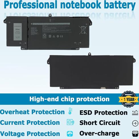 LAQUEENA G91J0 Laptop Battery Compatible with Dell Latitude 3320 3330 3420 3520 Inspiron 3510 3511 3515 3520 3525 3530 5320 5330 5410 5415 5418 5518 5430 5435 7415 7420 2-in-1 Vostro 5620 5625 in Saudi Arabia