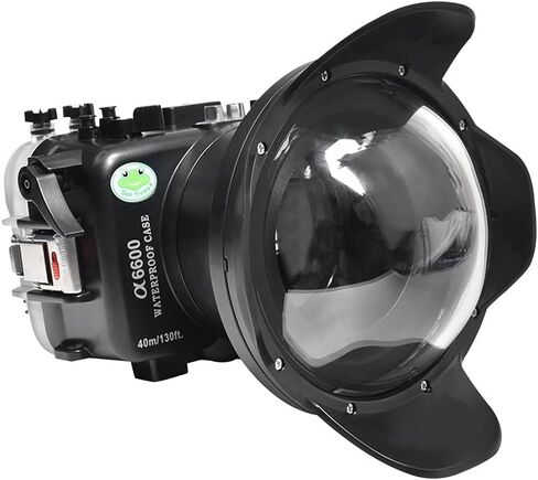 Sea frogs Underwater Camera Case Compatible with Sony A6600 16-35MM f/4 with Wide Angle Fisheye Lens IPX8 40m/130ft Maximum Diving Depth Waterproof Camera Housing for Diving, Surfing, Rowing, Skiing in Saudi Arabia