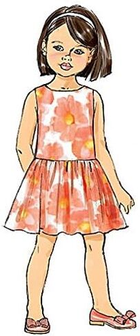 Butterick Patterns 6201, Children's/Girls Dress,Sizes, CDD (2-3-4-5), White in Saudi Arabia