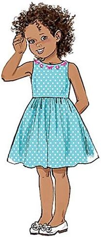 Butterick Patterns 6201, Children's/Girls Dress,Sizes, CDD (2-3-4-5), White in Saudi Arabia