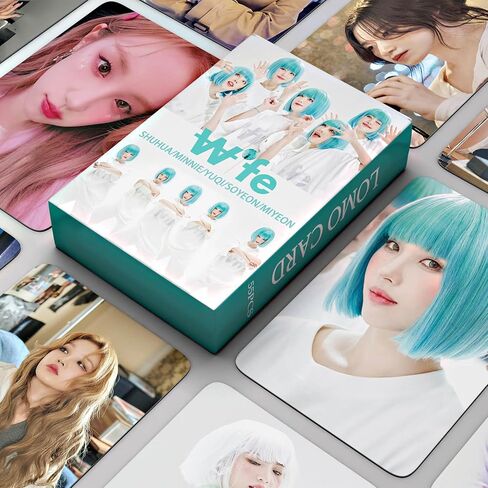PYAJUU (G) I-DLE Photocards KPOP (G) I-DLE 2nd Album Cards 55pcs Gidle Wife Lomo Cards Kpop Gift for Boys and Girls (G) I-DLE Merch in Saudi Arabia