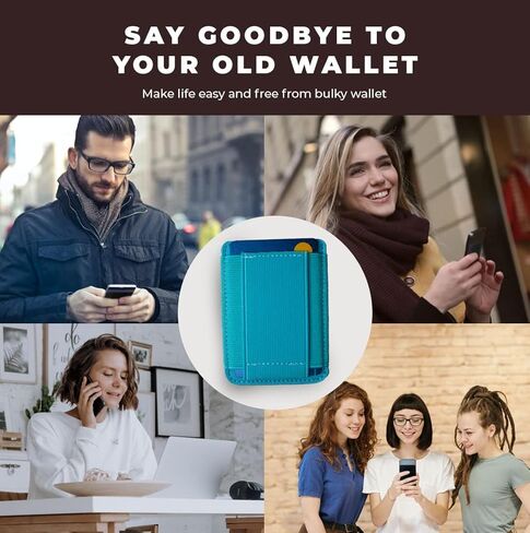 محفظة هاتف خلوي من CHEAP SUNDAY مع عصا قبضة الإصبع على حامل بطاقة الائتمان، آمنة ومتينة وفريدة من نوعها، محفظة لاصقة ذات قبضة يد متوافقة مع هواتف iPhone وAndroid (وردي) in Kuwait