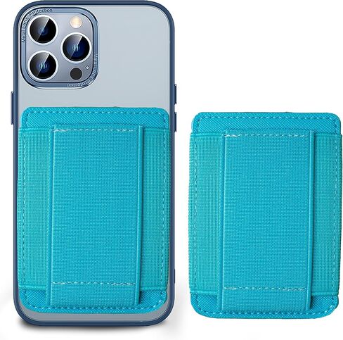 CHEAP SUNDAY Cell Phone Wallet with Finger Grip Stick on Credit Card Holder Secure Durable Unique Card Pouch Sleeve Hand Grip Sticky Wallet Compatible for iPhone and Android Phones (Pink) in Saudi Arabia