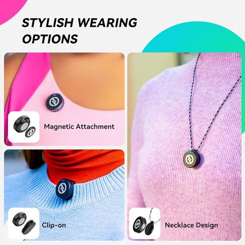 ميكروفون Hollyland Lark M2 اللاسلكي Lavalier لهاتف iPhone 15/15 pro/15pro max/Android، صوت هاي فاي، ميكروفون صغير، نطاق لوس 300 متر، إلغاء الضوضاء، مدة 30 ساعة لمدونة الفيديو يوتيوب - أسود in Kuwait