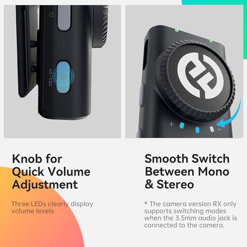 ميكروفون Hollyland Lark M2 اللاسلكي Lavalier لهاتف iPhone 15/15 pro/15pro max/Android، صوت هاي فاي، ميكروفون صغير، نطاق لوس 300 متر، إلغاء الضوضاء، مدة 30 ساعة لمدونة الفيديو يوتيوب - أسود in Kuwait