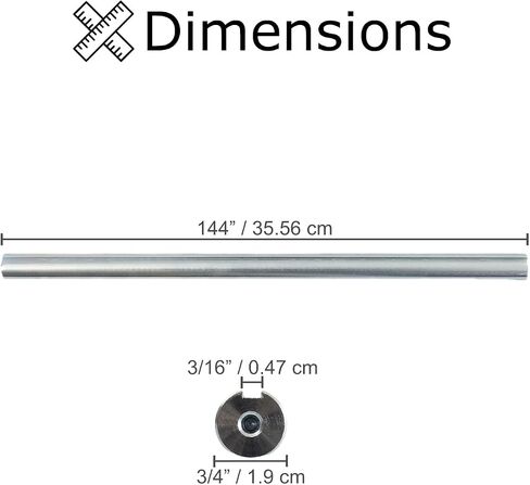 AlveyTech 3/4" x 14" Steel Jackshaft with 3/16" Keyway - Replacement Compatible with Go-Karts, Mini Bike, Dune Buggy, Dirt Pit Mod Bikes, Motorcycle, Torque Shaft Parts Kit, Countershaft DIY Install in Saudi Arabia