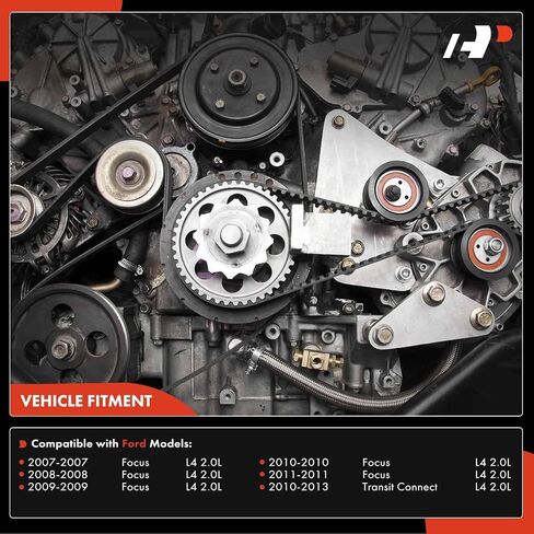 A-Premium Engine Serpentine Belt Drive Kit with Tensioner & Idler Pulley Compatible with Ford Focus 2007-2011, Transit Connect 2010-2013 - 2.0L in Saudi Arabia