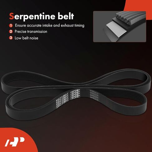 A-Premium Engine Serpentine Belt Drive Kit with Tensioner & Idler Pulley Compatible with Ford Focus 2007-2011, Transit Connect 2010-2013 - 2.0L in Saudi Arabia
