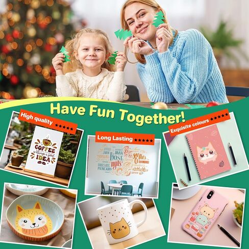 صفائح فينيل لاصقة دائمة من LIKCUT، 42 حزمة من الفينيل ذاتية اللصق مقاس 30.48 سم × 30.48 سم لآلة الكريكت، أوراق فينيل مقاومة للماء للأكواب، ديكور المنزل، الملصقات والحرف اليدوية in Kuwait