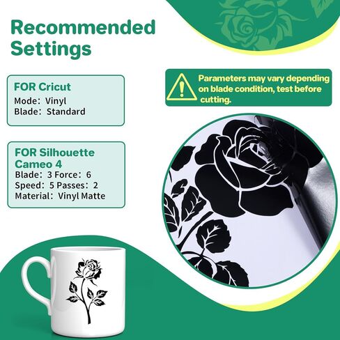 صفائح فينيل لاصقة دائمة من LIKCUT، 42 حزمة من الفينيل ذاتية اللصق مقاس 30.48 سم × 30.48 سم لآلة الكريكت، أوراق فينيل مقاومة للماء للأكواب، ديكور المنزل، الملصقات والحرف اليدوية in Kuwait