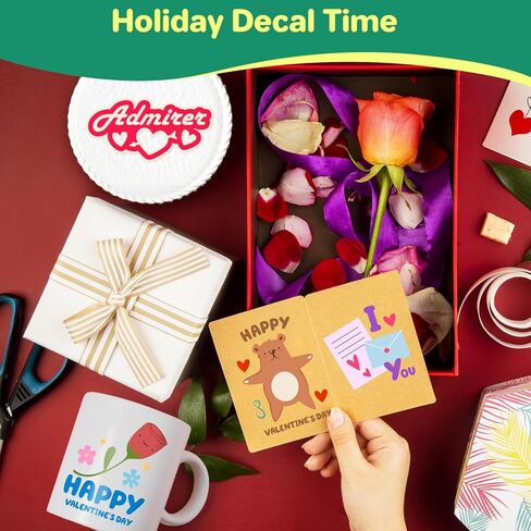 صفائح فينيل لاصقة دائمة من LIKCUT، 42 حزمة من الفينيل ذاتية اللصق مقاس 30.48 سم × 30.48 سم لآلة الكريكت، أوراق فينيل مقاومة للماء للأكواب، ديكور المنزل، الملصقات والحرف اليدوية in Kuwait