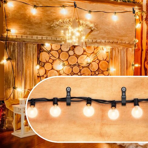 Dolibest 20 Pack Q-Hanger Hooks, Screws-in Hooks for Home Christmas Lights Hanger, String Light Hooks for Garage New Year Party Outdoor Easy Release Wire and Fairy Led Lights, Safety Buckle Design in Kuwait
