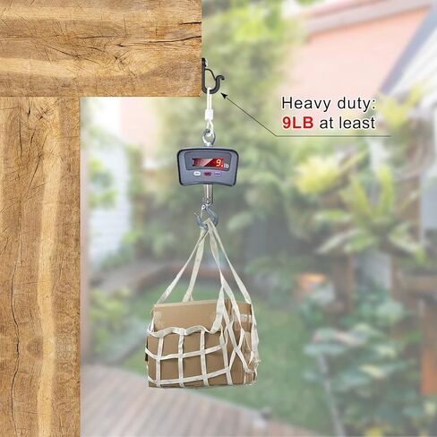 Dolibest 20 Pack Q-Hanger Hooks, Screws-in Hooks for Home Christmas Lights Hanger, String Light Hooks for Garage New Year Party Outdoor Easy Release Wire and Fairy Led Lights, Safety Buckle Design in Kuwait
