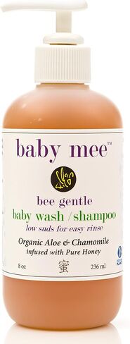 Baby Wash Kids Shampoo - Organic Aloe, Chamomile & Natural Honey for Soothing Eczema, Cradle Cap, and Dry, Itchy, Sensitive Skin & Scalp - Tear Free - for Babies, Toddlers & Big Kids (Single 8 oz.) in Saudi Arabia