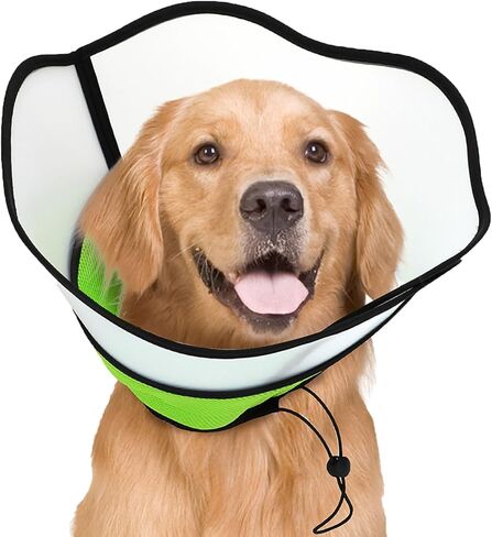 مخروط ناعم للكلاب، مخروط ناعم للكلاب، طوق مخروطي للكلاب قابل للتنفس قابل للتعديل بعد الجراحة، مخاريط ناعمة للكلاب الكبيرة والمتوسطة الصغيرة، يحمي الحيوانات الأليفة من لعق الجروح، ناعم ومريح، يقلل من القلق (م) in Kuwait