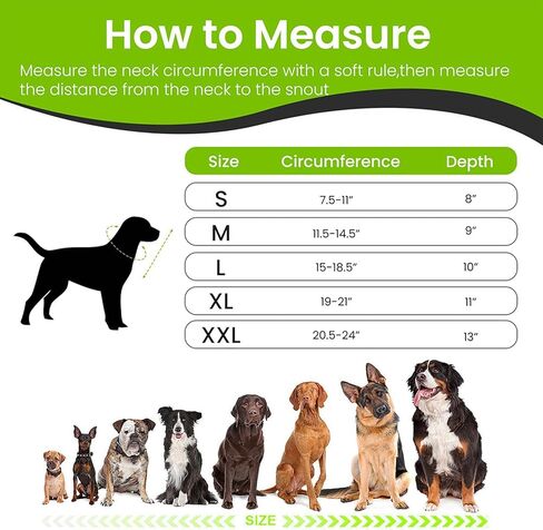 مخروط ناعم للكلاب، مخروط ناعم للكلاب، طوق مخروطي للكلاب قابل للتنفس قابل للتعديل بعد الجراحة، مخاريط ناعمة للكلاب الكبيرة والمتوسطة الصغيرة، يحمي الحيوانات الأليفة من لعق الجروح، ناعم ومريح، يقلل من القلق (م) in Kuwait