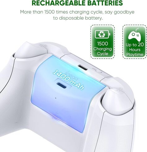 Upgrade RGB Cooling Fan Stand for Xbox Series S Console with 15 Colorful Light, Dual Controller Charging Station & Cooler Base System for Xbox Series S Accessories with 2 *1400mAh Rechargeable Battery in Saudi Arabia