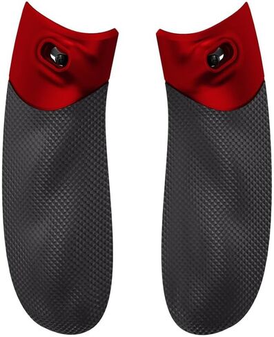 eXtremeRate Flexor Rubberized Side Rails Grips Trigger Stopper Kit for Xbox Series X/S Controller, Ergonomic Handle Grips for Xbox Core Controller - Black in Saudi Arabia