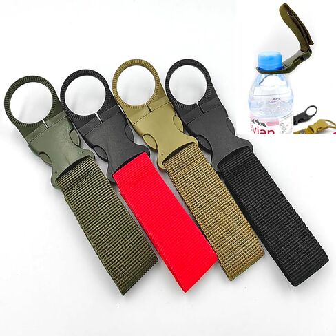 4pcs Hanging Bottle Buckle Clip Carabiner, Portable Mineral Water Bottle Clip for Outdoor Camping Hiking Traveling in Saudi Arabia