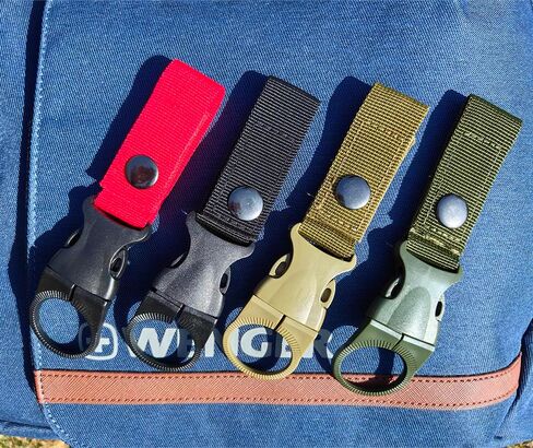 4pcs Hanging Bottle Buckle Clip Carabiner, Portable Mineral Water Bottle Clip for Outdoor Camping Hiking Traveling in Saudi Arabia