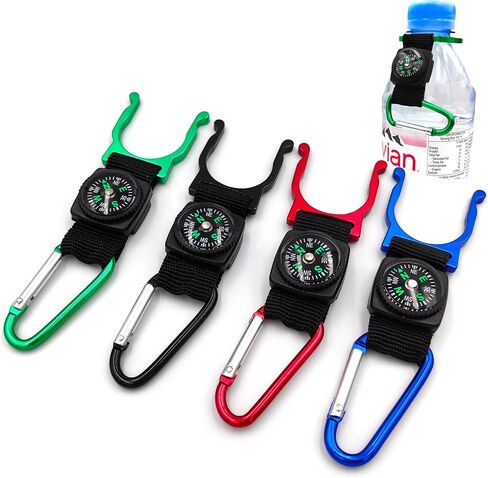 4pcs Hanging Bottle Buckle Clip Carabiner, Portable Mineral Water Bottle Clip for Outdoor Camping Hiking Traveling in Saudi Arabia
